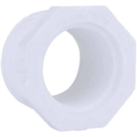 Charlotte Pipe And Foundry 1-1/4 In. MPT x 1 In. FPT Schedule 40 PVC Bushing PVC 02112  2600HA